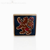 Lion Rampant Red and Blue - Badge Pin